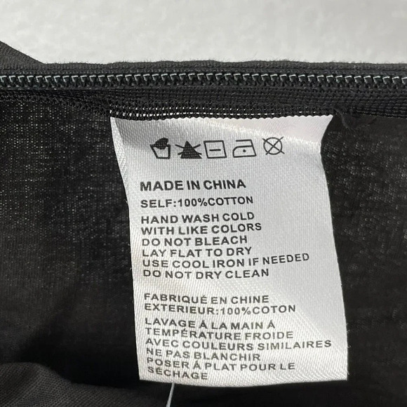 Fashion Nova Top Women's Sz M Black Collared Long Sleeve Toggle Front Side Zip - Picture 12 of 13